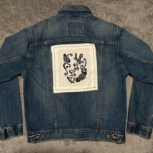 Levi's Denim Jacket Men's Medium Vintage Standard Trucker Patchwork 70507 Blue